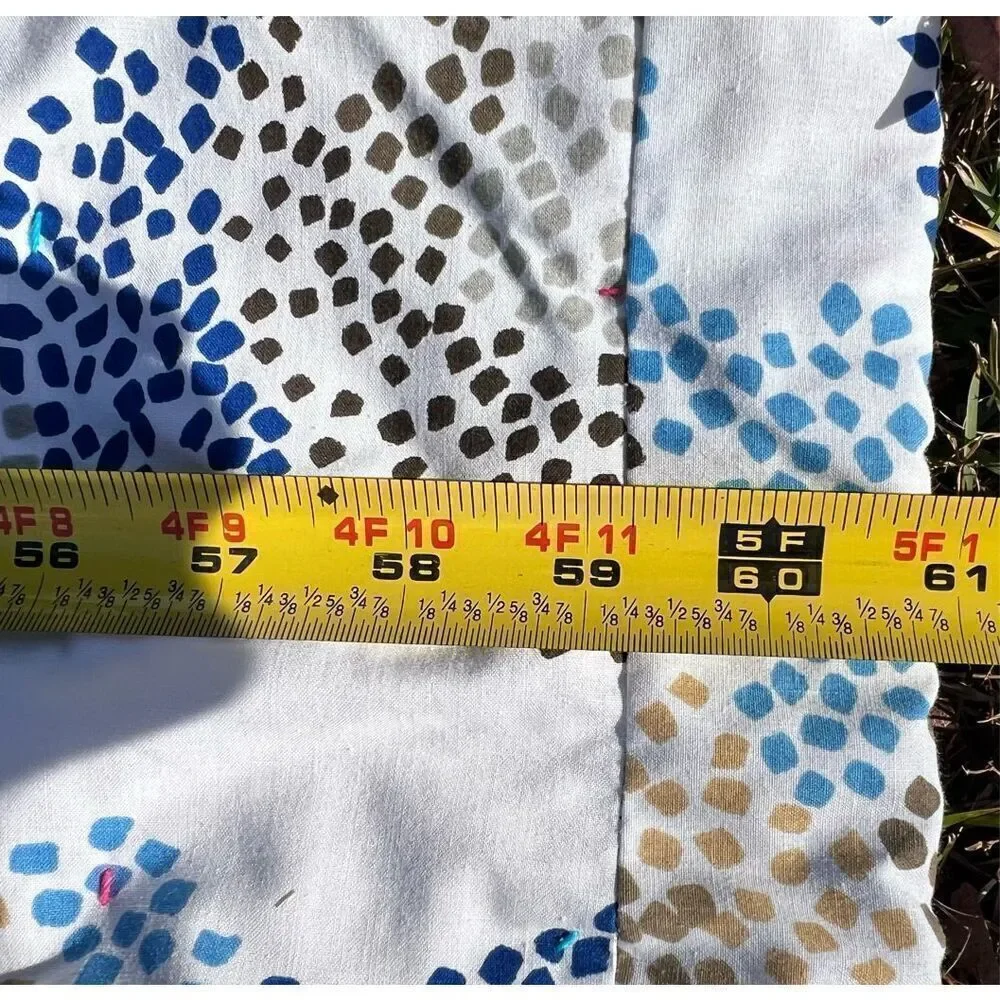 Vintage Handmade Cross Quilt Queen Size